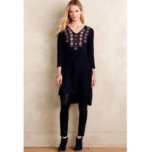 Anthropologie Akemi + Kin Savin Embroidered Tunic